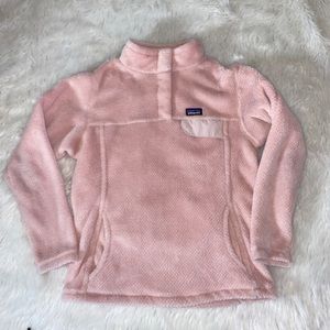 Girls Patagonia 1/4 snap Fleece Size Large 12